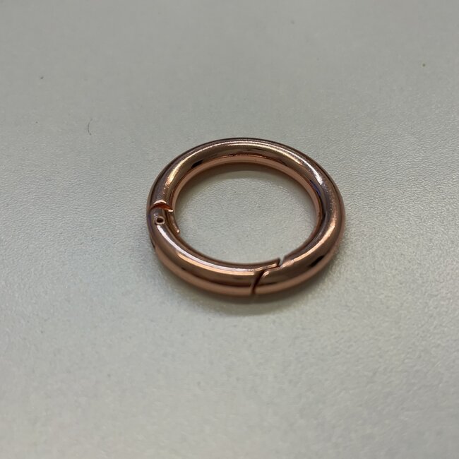 Clearance Ring met veer Rosé goud 25mm (6 pcs)