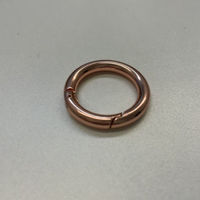 Ring met veer Rosé goud 25mm