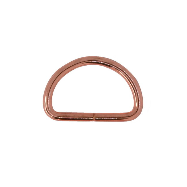 Opruiming D-ring Rosé goud (10 stuks)