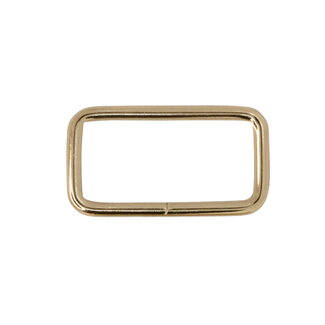 Clearance Rectangular ring Light gold (10 pcs)