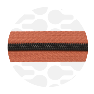 Zipper zoo Smokey orange | Nylon coil zipper
