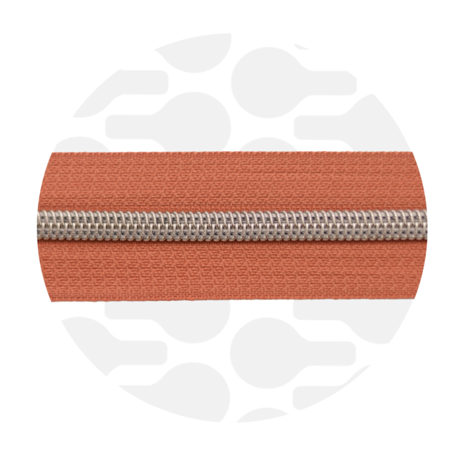 Smokey orange | Nylon coil zipper | #5