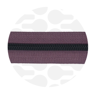 Zipper zoo Smokey aubergine | Nylon coil zipper