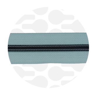 Zipper zoo Smokey mint | Nylon coil zipper