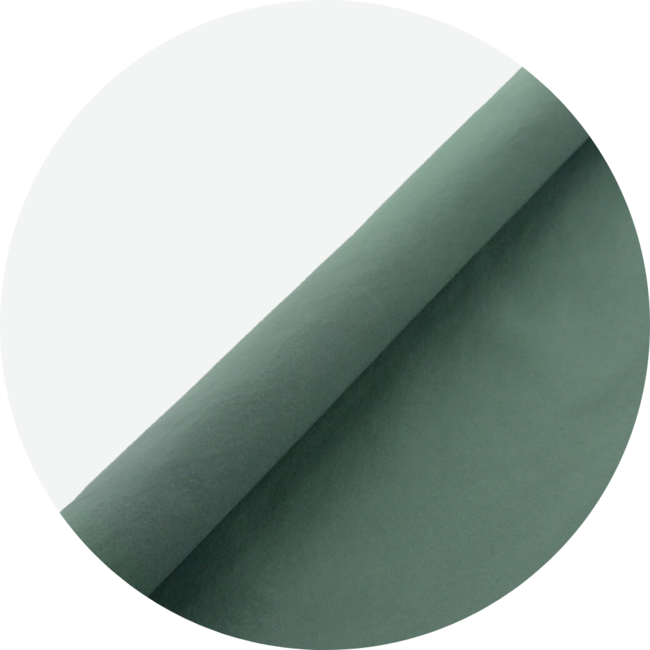 Smokey green | Dry wax cotton