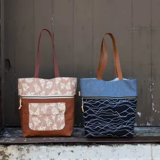 Noodlehead Caravan tote + pouch | Patroon