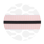 Peachy Stripes | Nylon coil zipper | #5