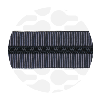 Zipper zoo Graphite Stripes | Nylon coil zipper