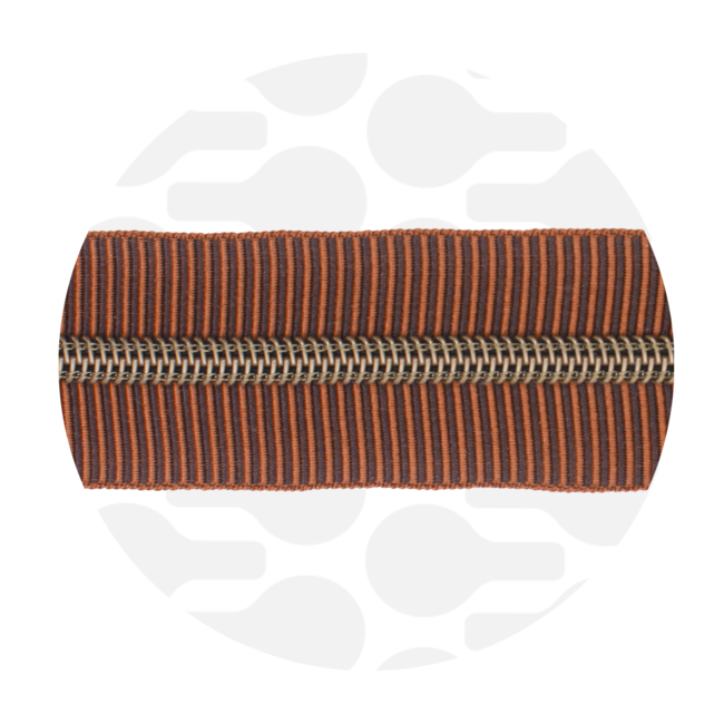 Toffee Stripes | Nylon coil zipper | #5