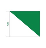 GolfFlags Golfvlag, semaphore, wit - groen