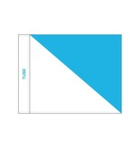 GolfFlags Golf flag, semaphore, white - light blue