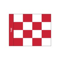 GolfFlags GF  checkered, white - red