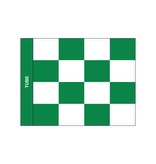 GolfFlags Golf flag, checkered, white - green