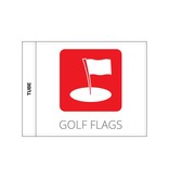 GolfFlags Golfvlag, dubbelzijdige bedrukt logo