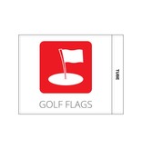 GolfFlags Golf flag, double sided printed logo