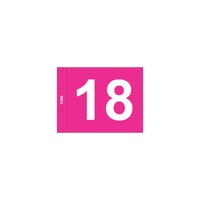 GolfFlags PG  flag, numbered, pink