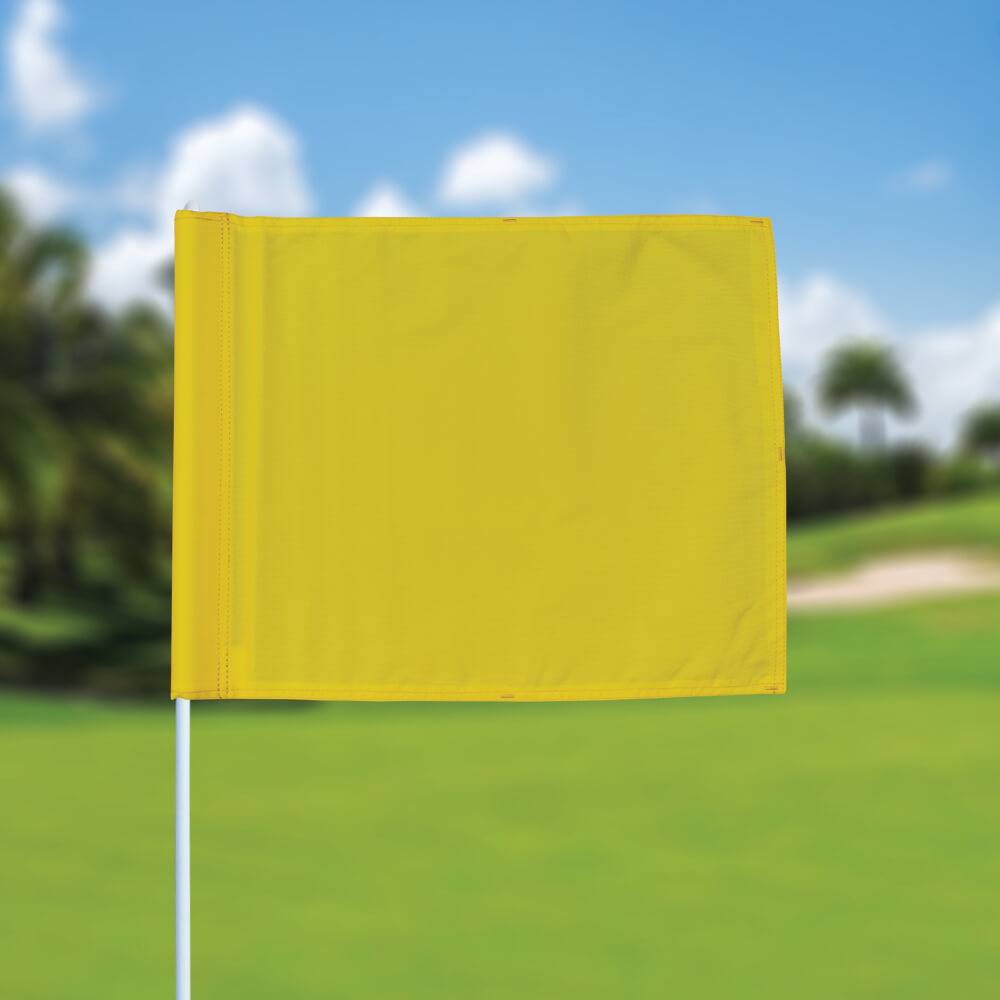 Golf flag, plain, yellow GolfFlags GbR