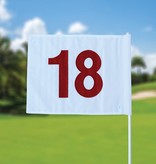 GolfFlags Golf flag, numbered, white