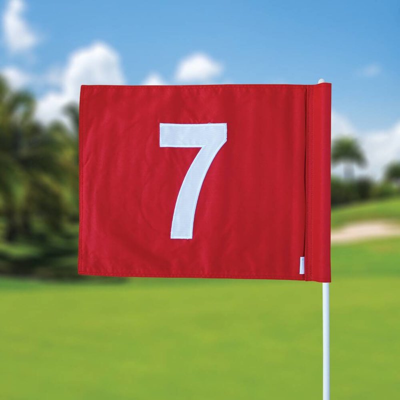 GolfFlags Golffahnen, nummeriert, rot
