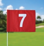 GolfFlags Golf flag, numbered, red