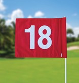 GolfFlags Golf flag, numbered, red