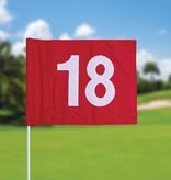 GolfFlags Golf flag, numbered, red