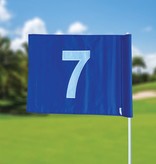 GolfFlags Golf flag, numbered, blue