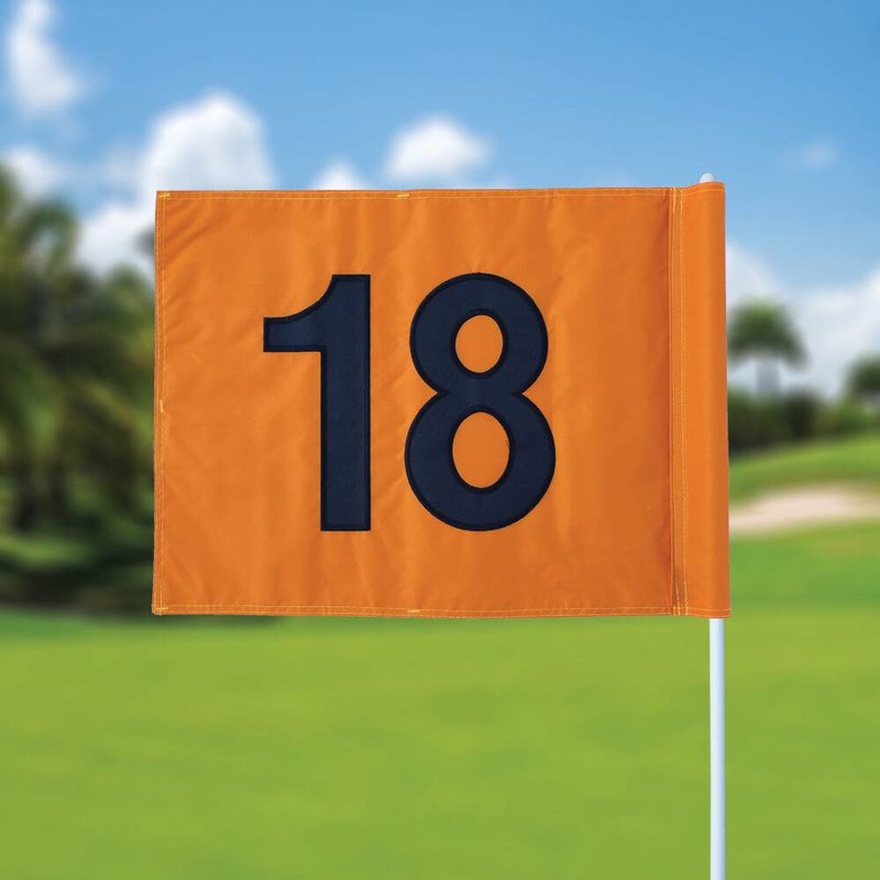 GolfFlags Golf flag, numbered, orange