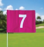 GolfFlags Golf flag, numbered, pink