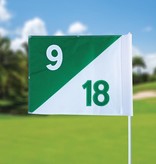 GolfFlags Golf flag, semaphore, numbered, white - green