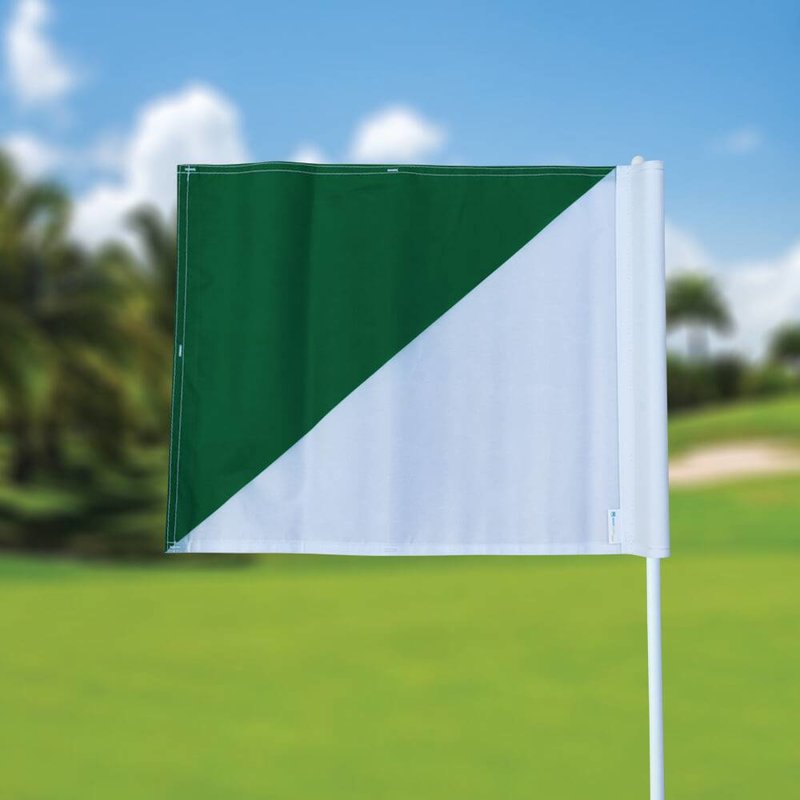 GolfFlags Golfvlag, semaphore, wit - groen