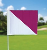 GolfFlags Golf flag, semaphore, white - pink