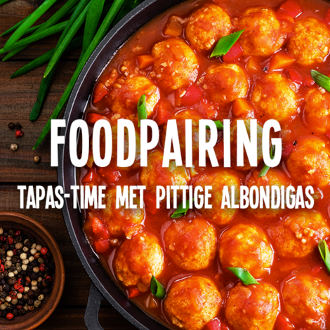 Foodpairing: pittige Spaanse albondigas. 