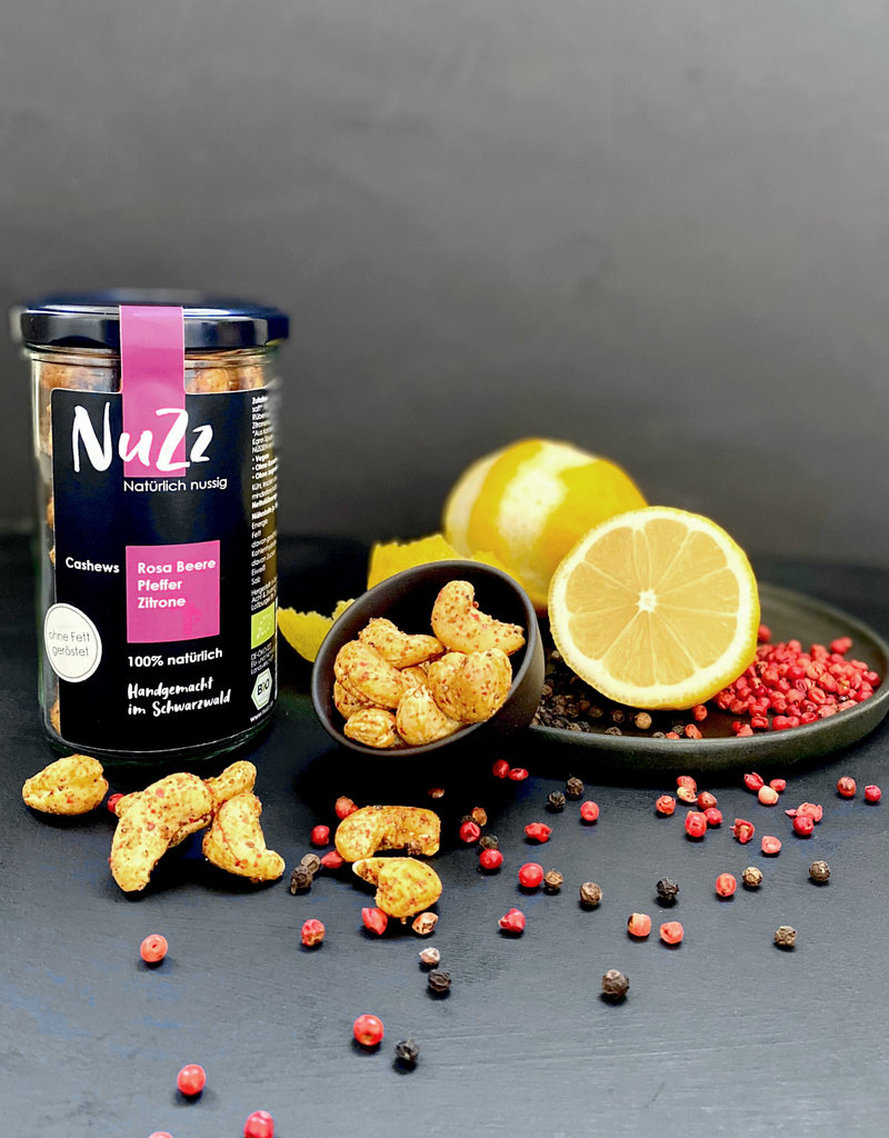 NuZz Bio-Cashews Rosa Beere - Schwarzer Pfeffer - Zitrone