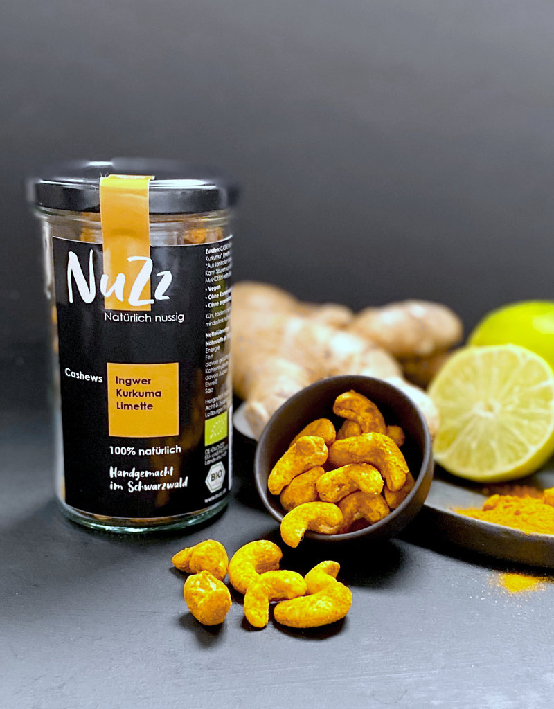 NuZz Cashews with ginger, turmeric and lime