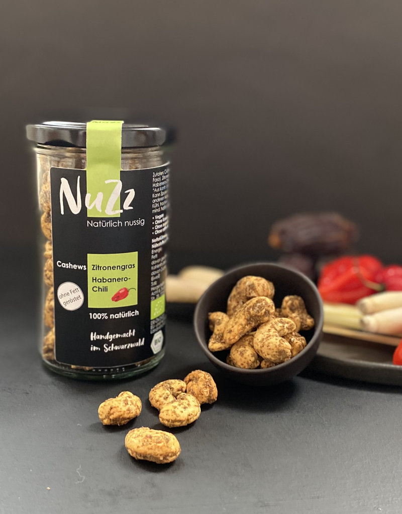 NuZz Geröstete Bio-Cashews Zitronengras-Habanero