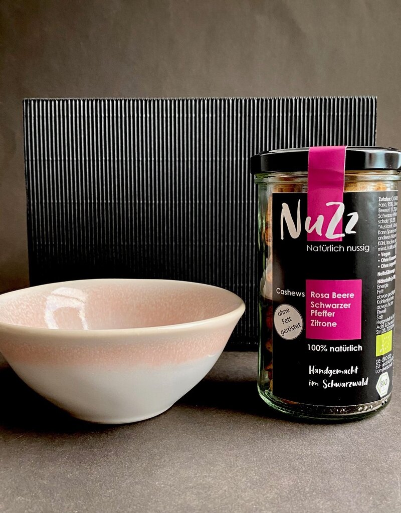 Handmade bowl light pink with 1x NuZz