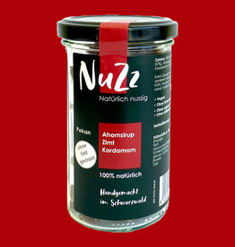 NuZz Pecan with maple syrup, cinnamon and cardamom