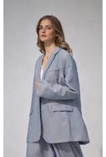 BY ELLE ET MOI GRIJZE OVERSIZED BLAZER