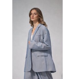 BY ELLE ET MOI GRIJZE OVERSIZED BLAZER