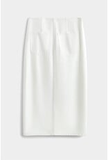 BY ELLE ET MOI DENIM ROK MET SPLIT EN KNOPSLUITING