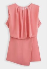 BY ELLE ET MOI ROZE PLAYSUIT MET DRAPERING