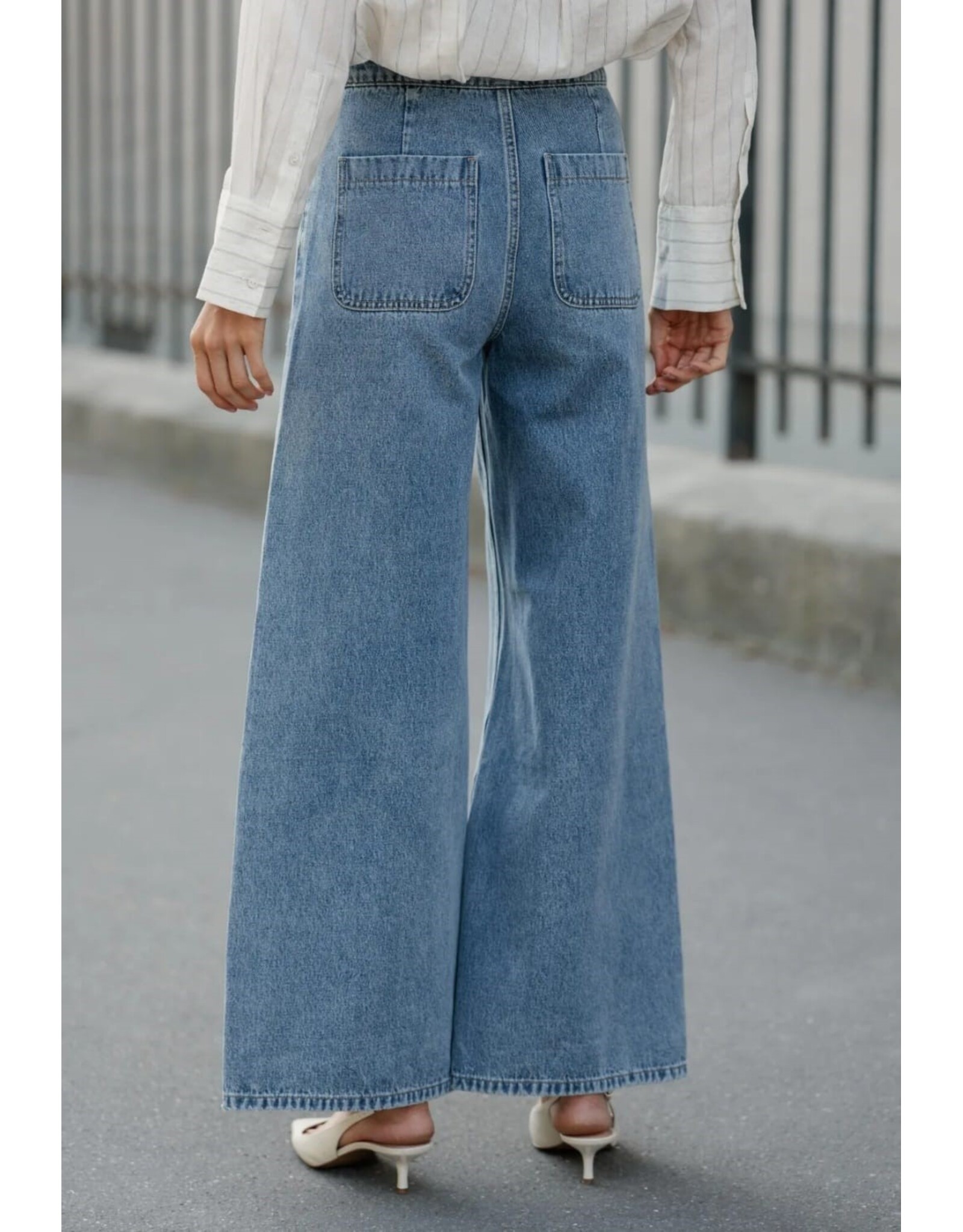 BY ELLE ET MOI JEANS DETAIL VLECHT