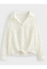 BY ELLE ET MOI BLOUSE CREME JAQUARD STRUCTUUR