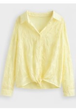 BY ELLE ET MOI BLOUSE GEEL JAQUARD STRUCTUUR