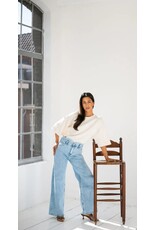 BY ELLE ET MOI JEANS MET GEBOGEN DETAILRAND