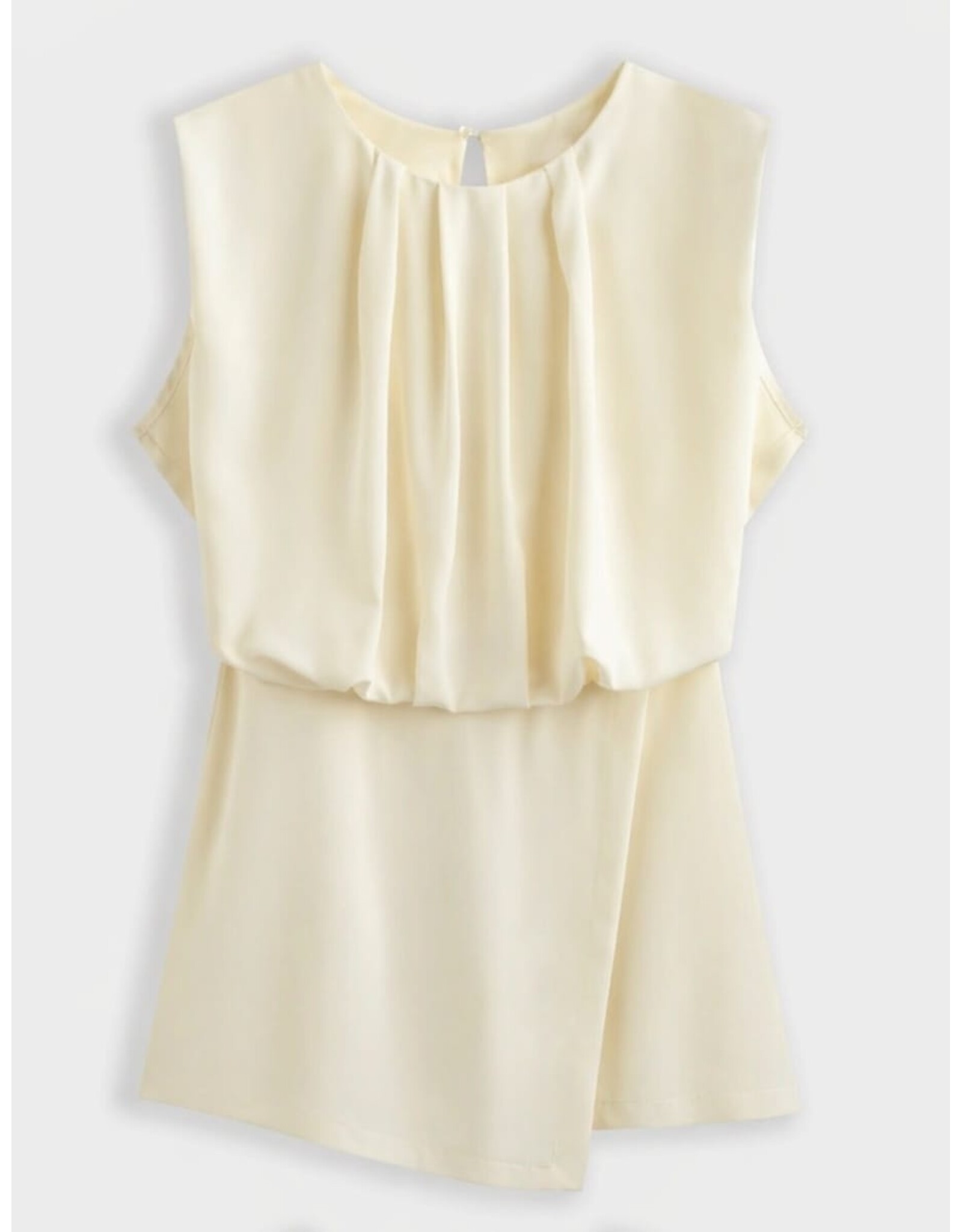 BY ELLE ET MOI CREME PLAYSUIT