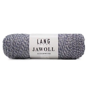 Lang Yarns Jawoll 151 Blauw/lichtgrijs mouliné