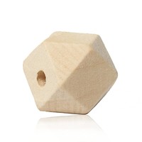 Houten Facetkralen 20mm - 5 stuks Huismerk Houten Facetkralen 20mm - 5 stuks