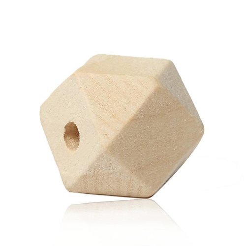 Houten Facetkralen 20mm - 5 stuks Huismerk Houten Facetkralen 20mm - 5 stuks